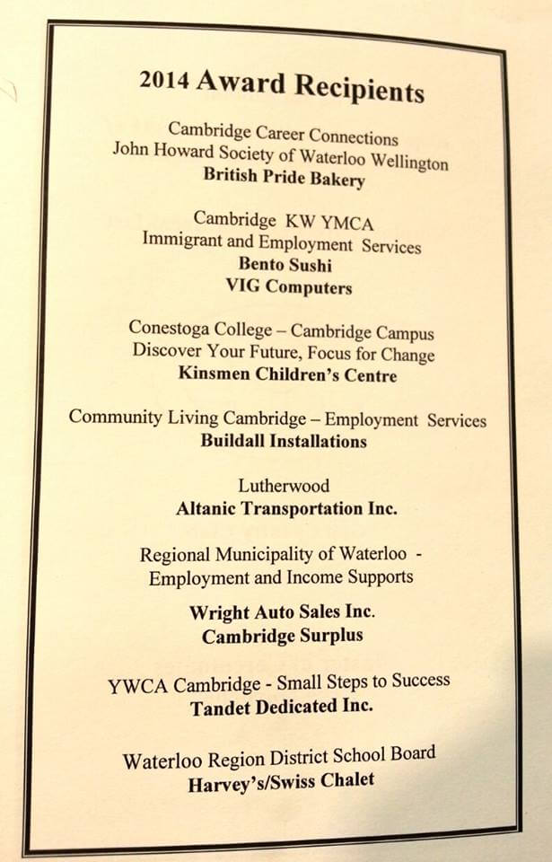 Employer recognition Breakfast 2014 - Invitation page 2